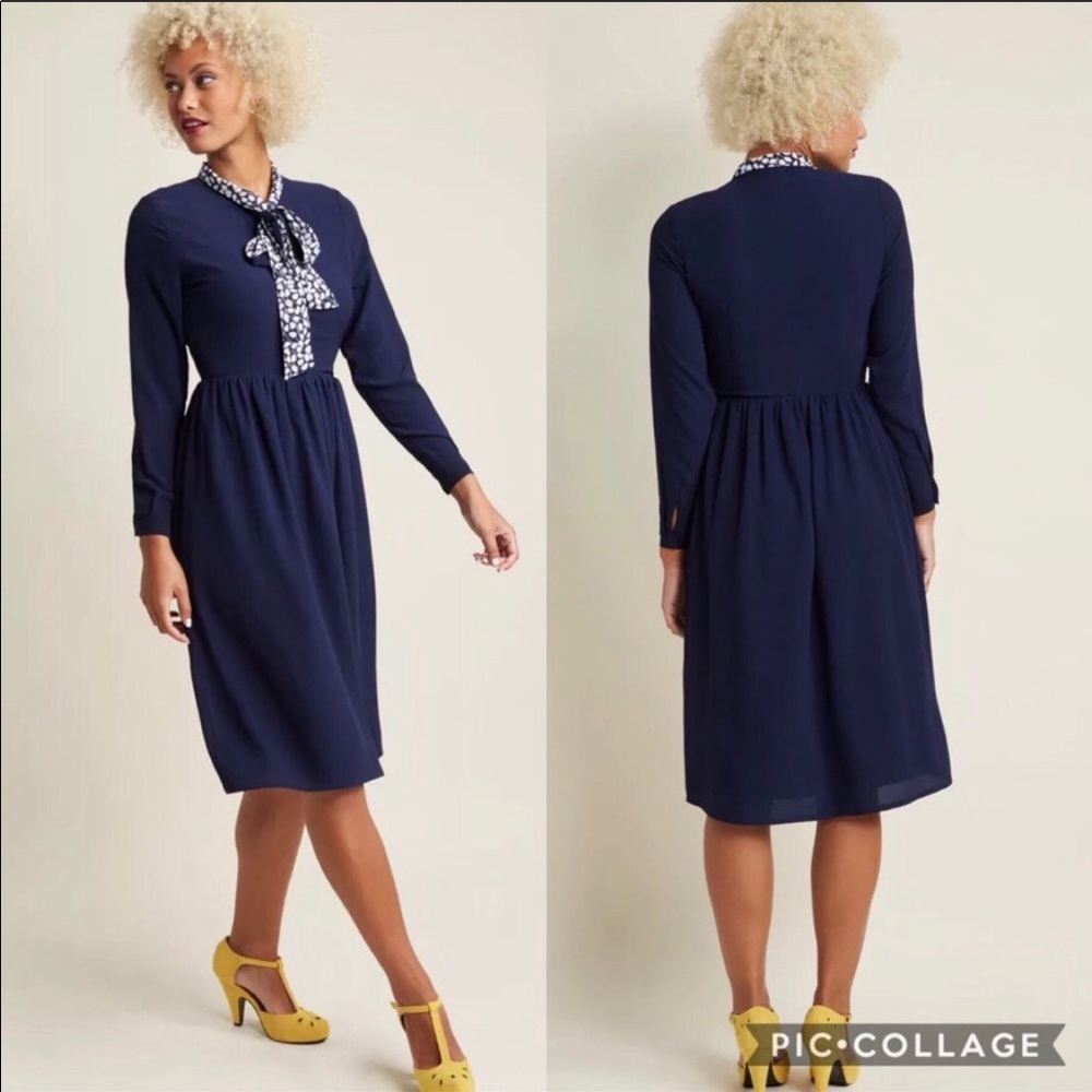 ModCloth Fever London Pippa Bow Tie Dress …